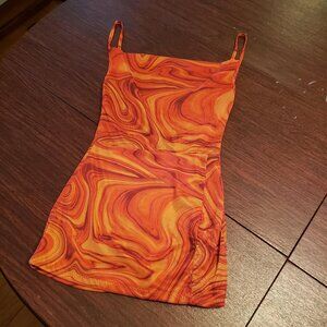 PrettyLittleThing orange marble top US0